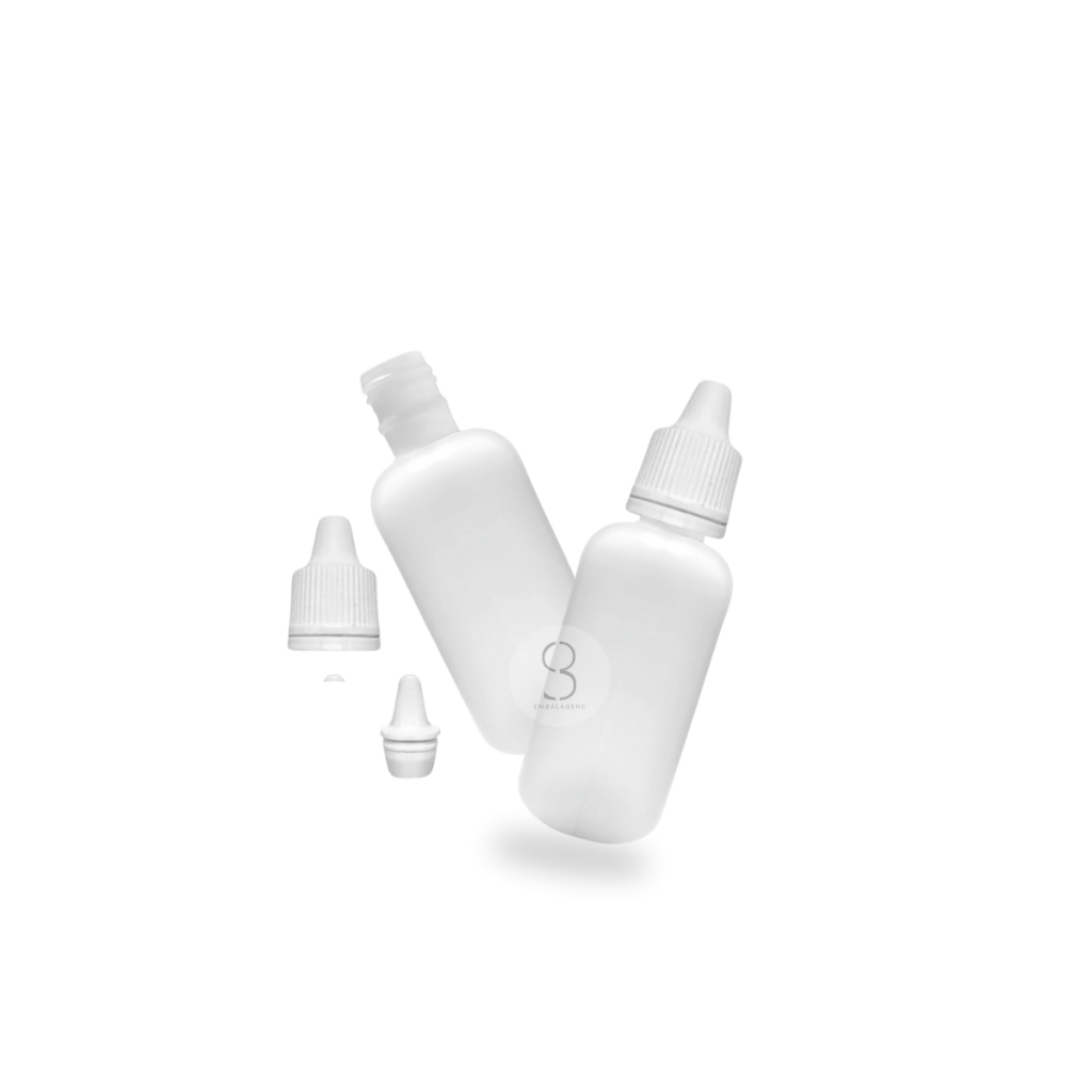 Embalagem 30ml Cosméticos Conta Gotas C/ Tampa Lacre – 50U