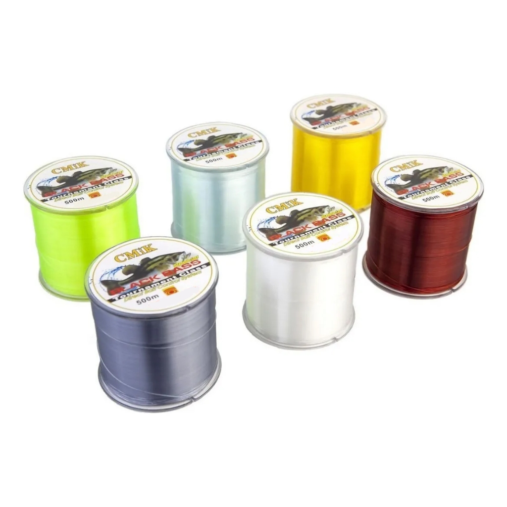 CARRETEL C/ 500M DE PESCA MONOFILAMENTO ALTA RESISTÊNCIA À ABRASÃO E BAIXA MEMÓRIA em Oferta na Shopee