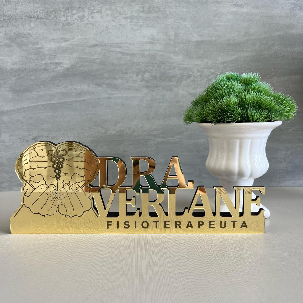 Letreiro de Mesa Profissão Personalizado em Acrílico em Oferta na Shopee