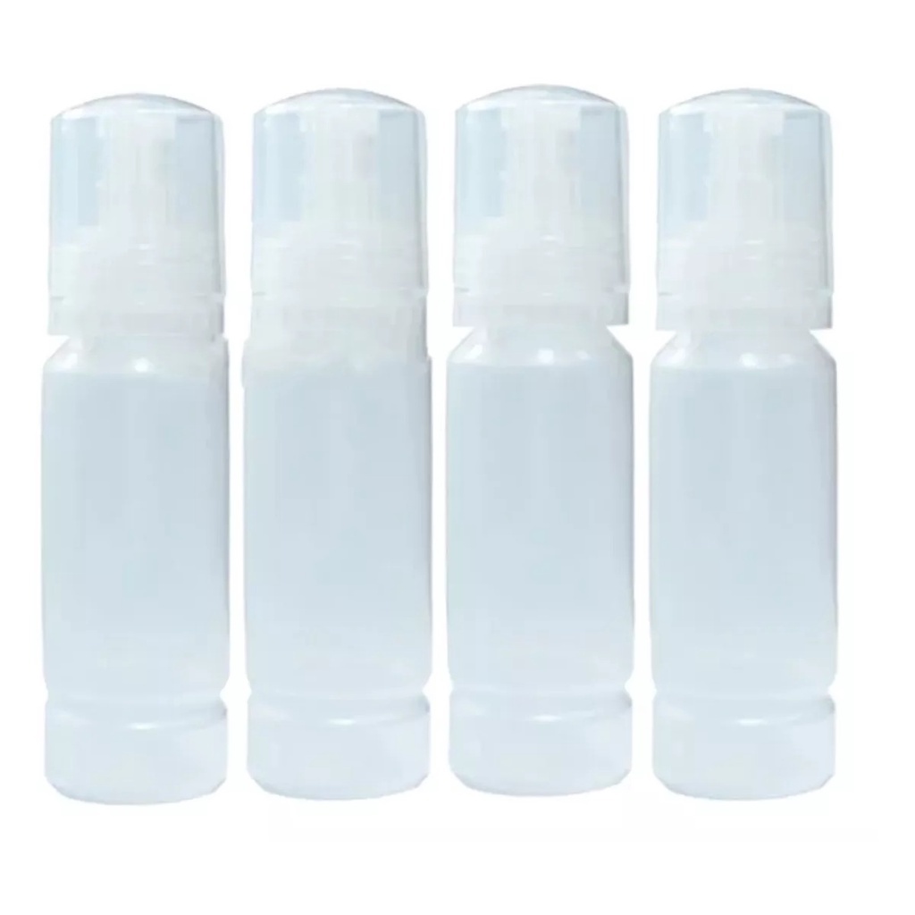 4 Frascos Vazio Bicos Dosadores 70ml Impressoras Epson Canon L3110 L3150 L3210 L3250 em Oferta na Shopee