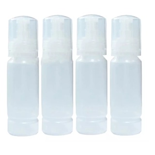 4 Frascos Vazio Bicos Dosadores 70ml Impressoras Epson Canon L3110 L3150 L3210 L3250 em Oferta na Shopee