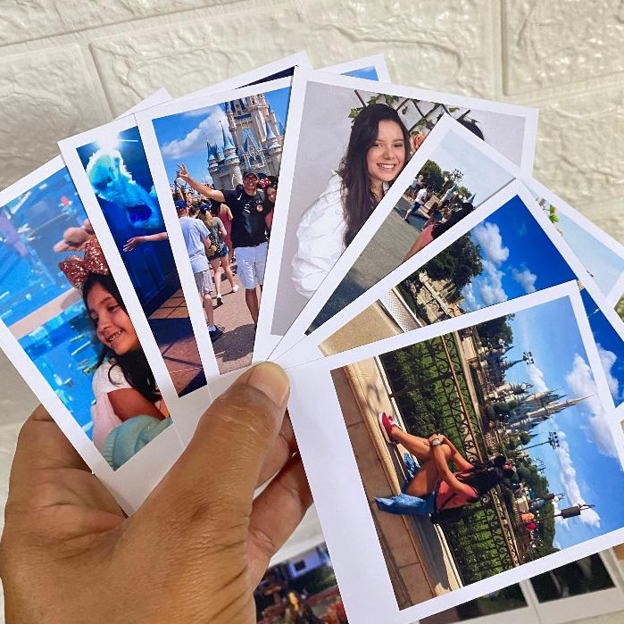 Mini Fotos Personalizada com sua imagem /Tamanho 5x7- PACOTE COM 16 FOTOS em Oferta na Shopee