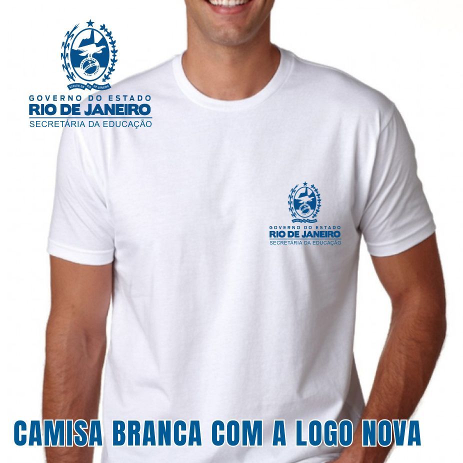 Camisa Escolar Estadual MODELO NOVO em Oferta na Shopee