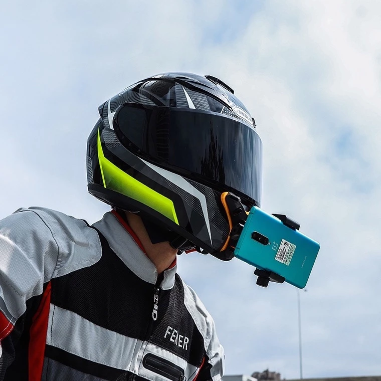 Suporte para Câmera e Celular no Capacete Queixo com 6 Kits — foto 9