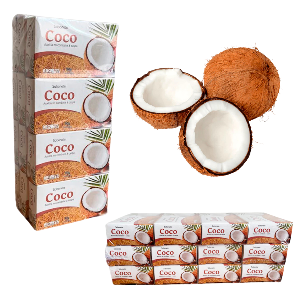 Sabonete de Coco Aromed KIT em Oferta na Shopee