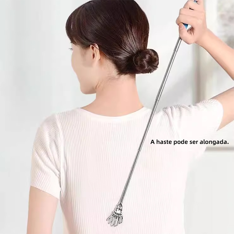 Coçador Regulável Para Costa Metal Caveira em Oferta na Shopee