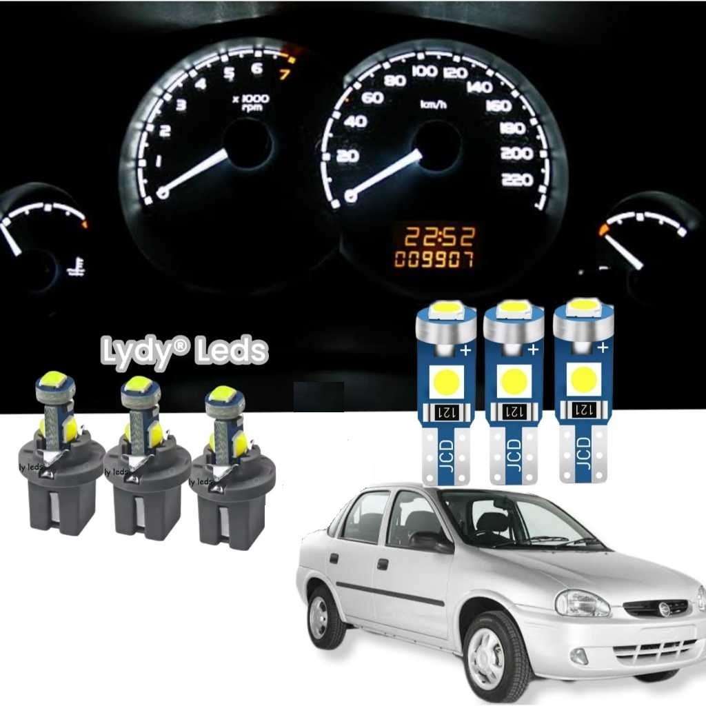 Led Painel de Instrumento Corsa Max Premium Classic Wagon WInd Super Branco 1994/2011