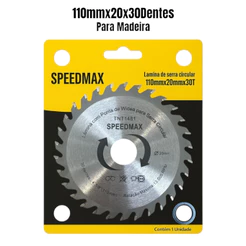 Disco de Serra Circular 110mm 30 Dentes para Madeira – Uso em Serra Mármore