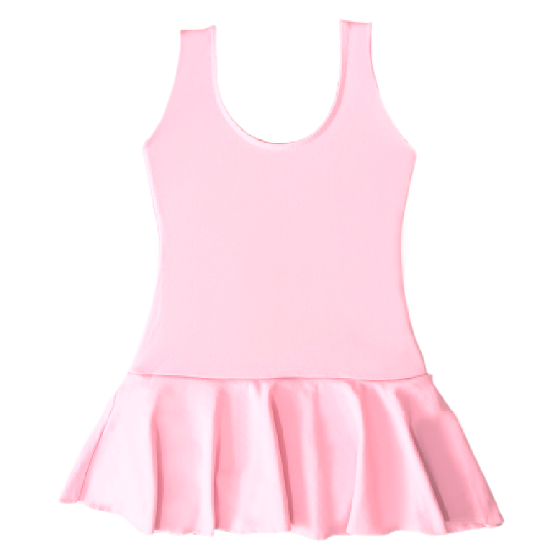Collant Regata C/ Saia Ballet Rosa Uniforme Balé