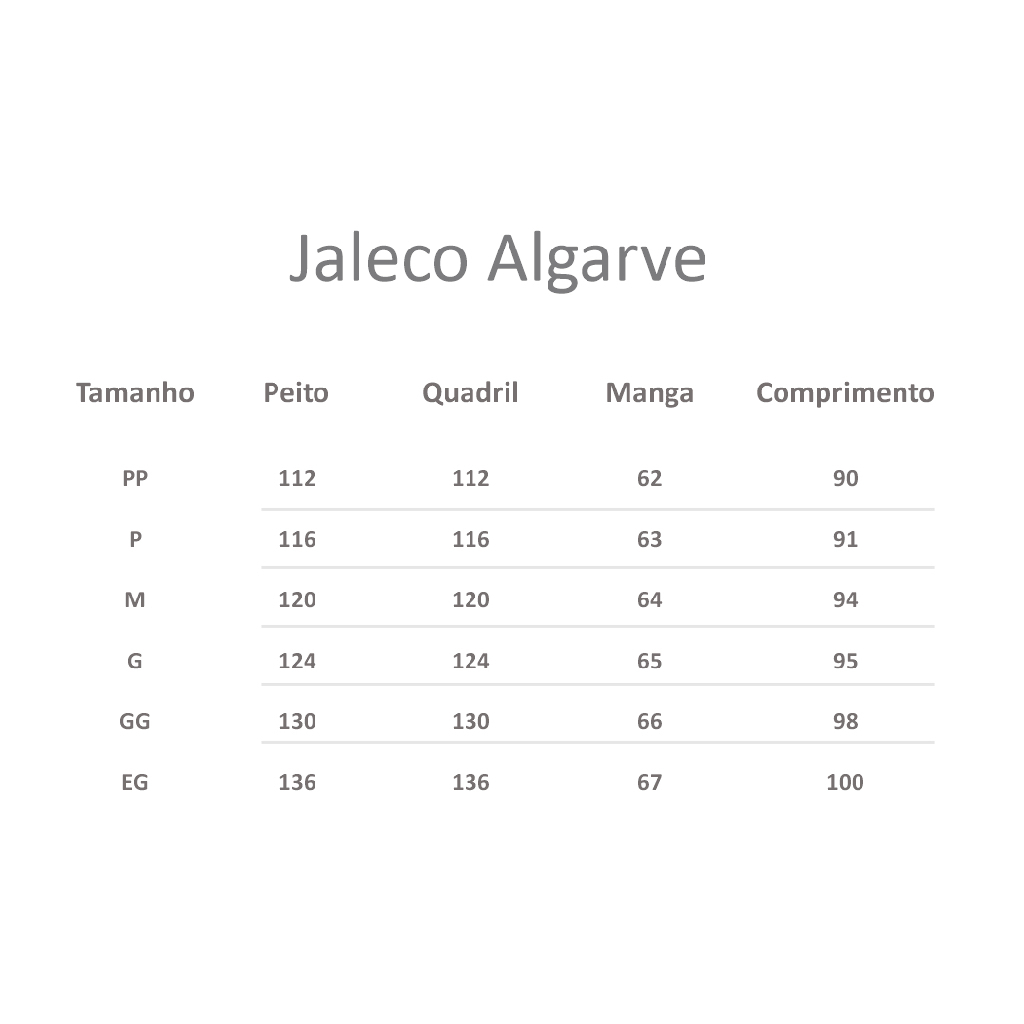 Jaleco Masculino Gola Padre Oxford com Punhos Várias Cores Algarve Gardenia Jalecos — imagem 2 de 2