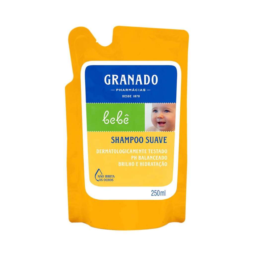 Shampoo Relaxante Granado Bebê Tradicional Refil Com 250ml em Oferta na Shopee