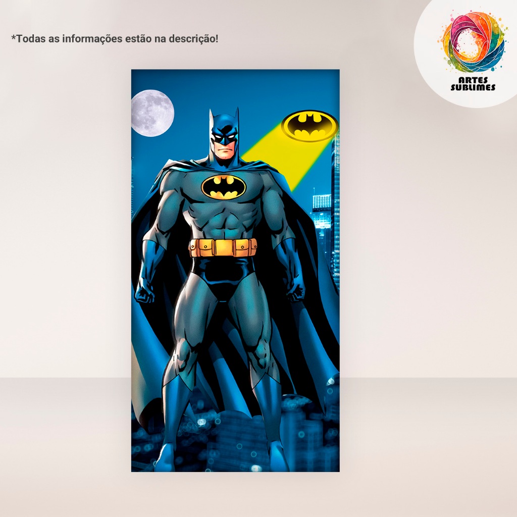 Painel Retangular Batman Tam Diversos C/Overloque