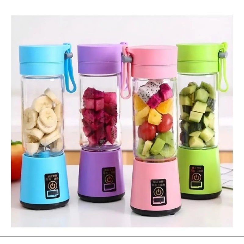 Mini Liquidificador Portátil Academia Suco Way + Cabo Usb