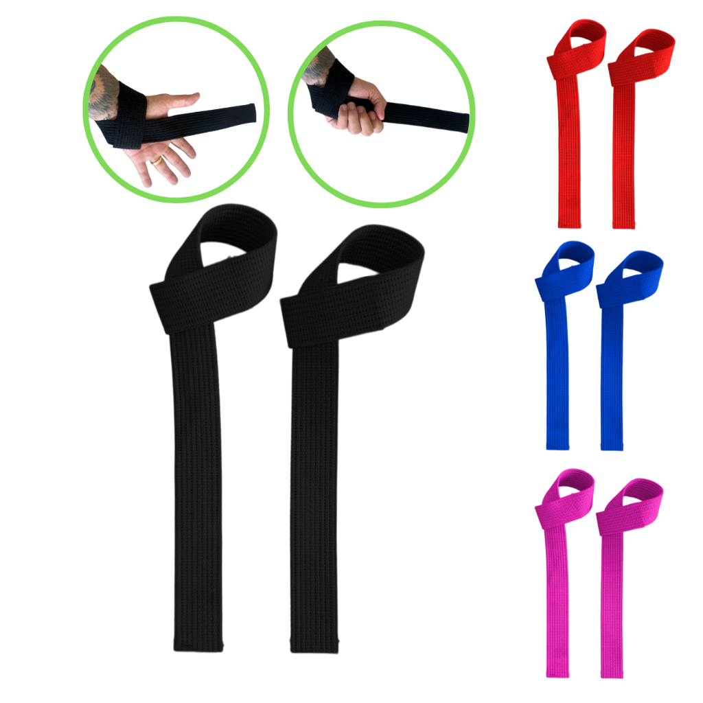 Par Tala Strap academia cross fit musculação 100% algodão