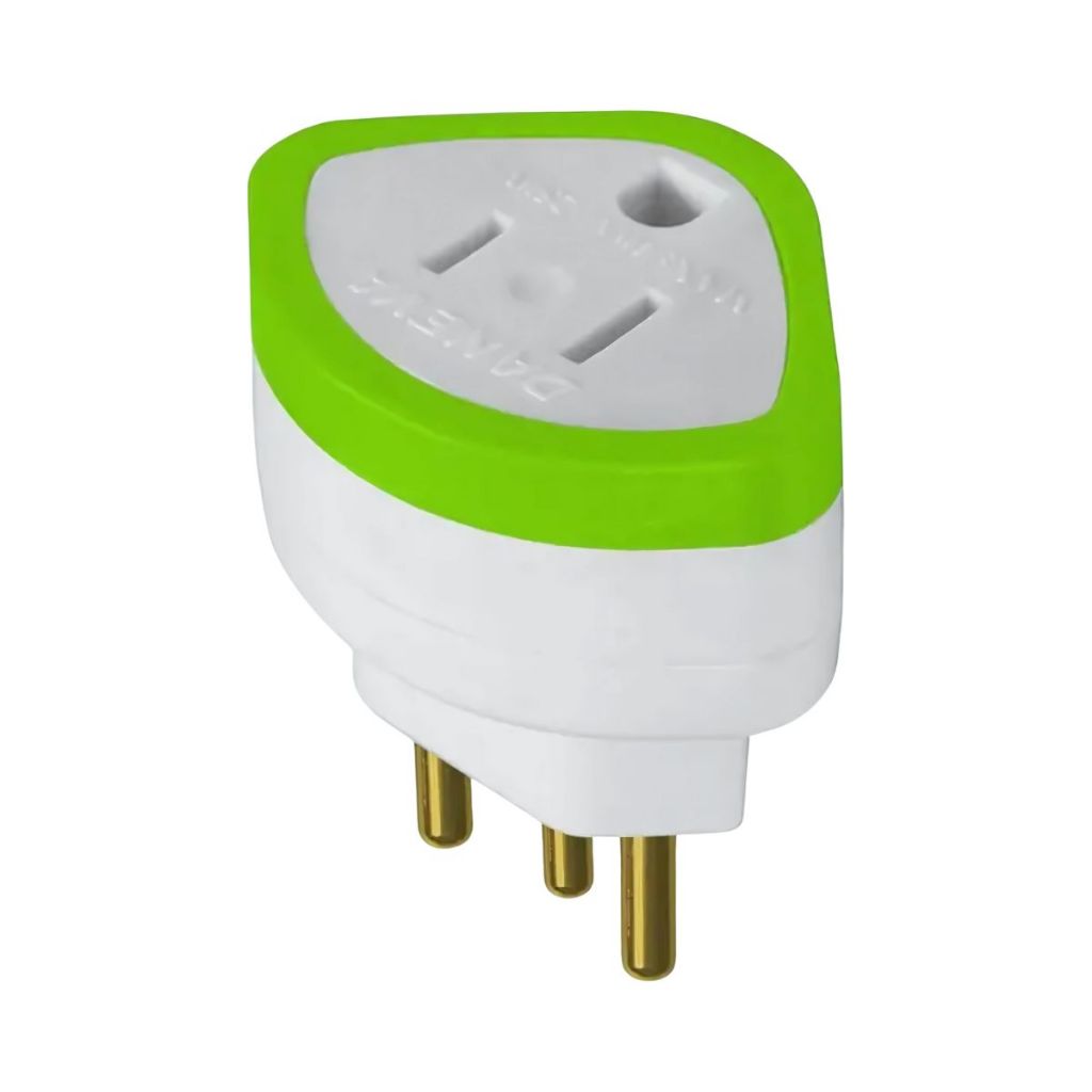Adaptador Universal 250V 10A 2P+T Branco - Daneva em Oferta na Shopee
