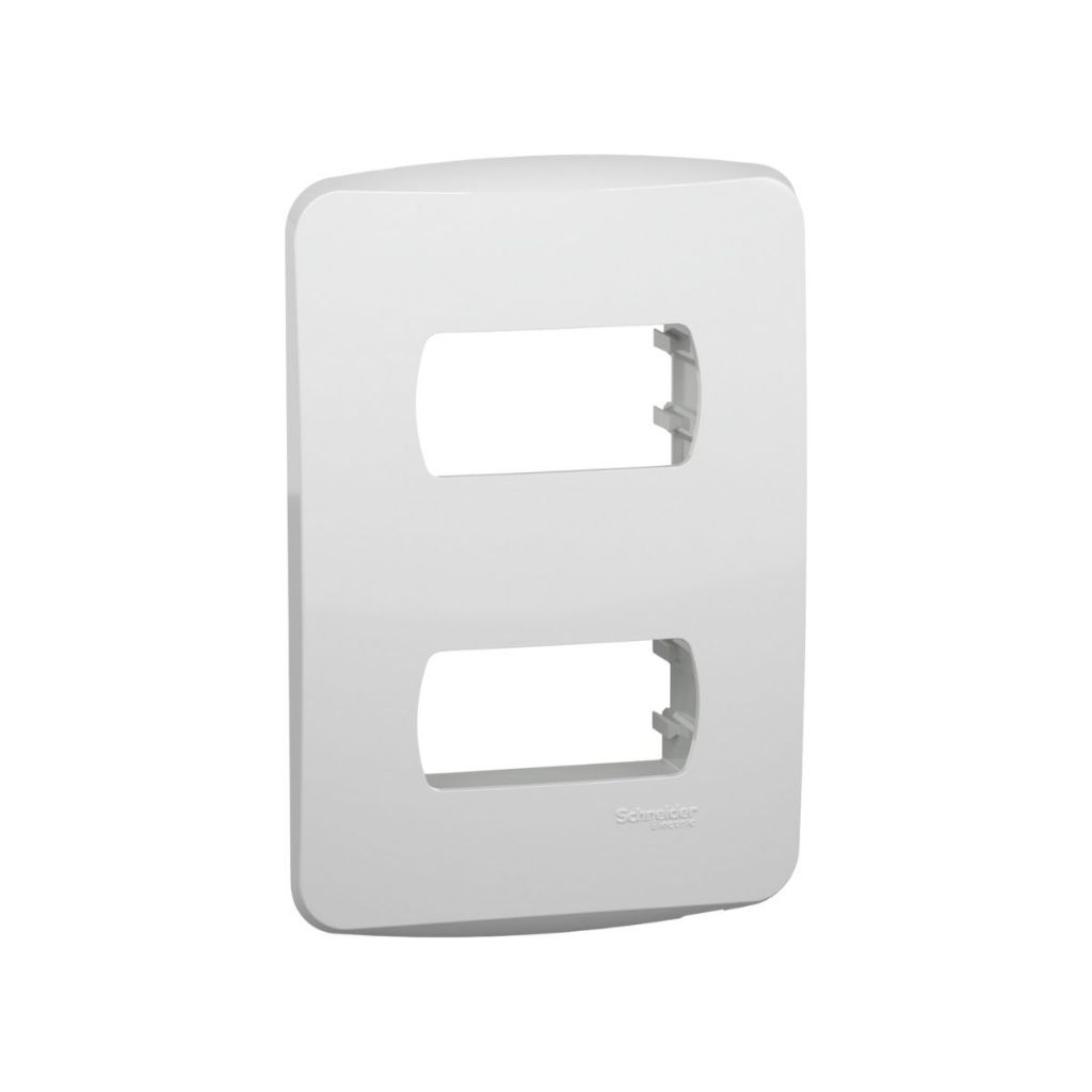 Placa 4x2 2 Postos com Suporte Miluz - Schneider - Home & Living