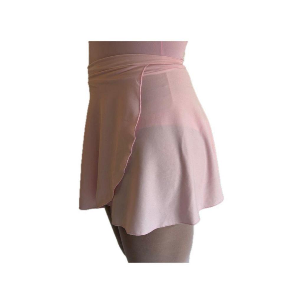 Saia Transpassada (ADULTO) - Para Jazz/Ballet (ROSA E PRETO)