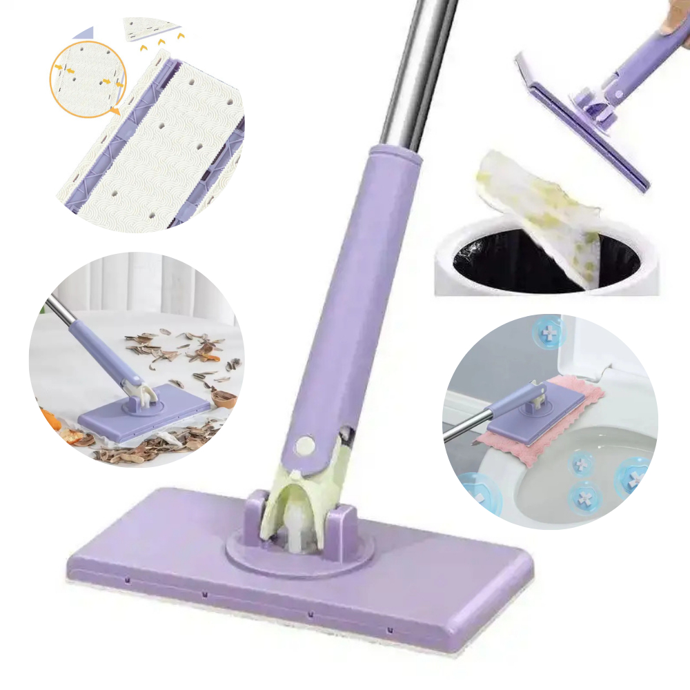 Esfregão mop de Limpeza Ajustável esfregona Giratório 360 suga a toalha de limpeza limpa vidros banheiros
