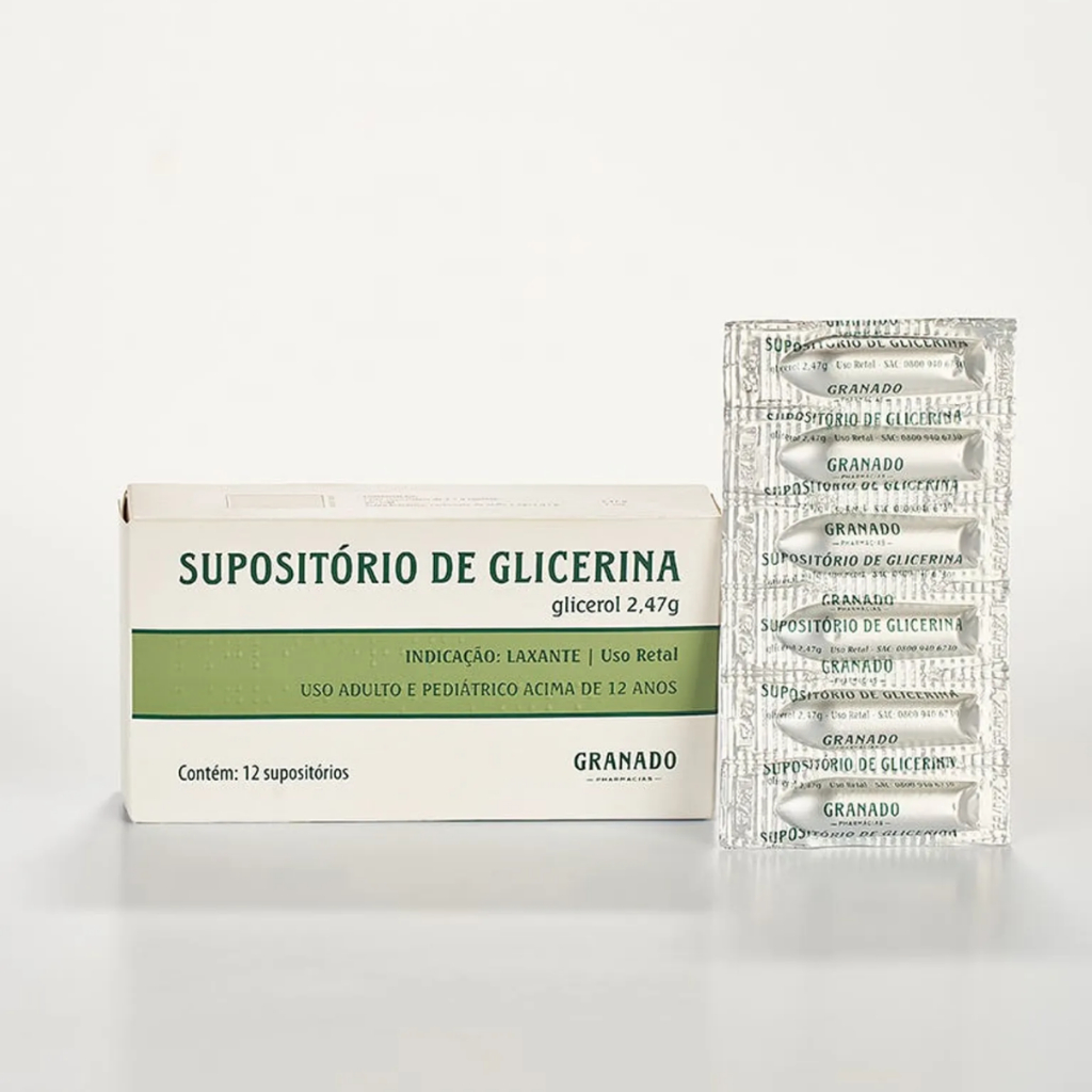 Supositório Glicerina Adulto Granado com 12 Unidades em Oferta na Shopee