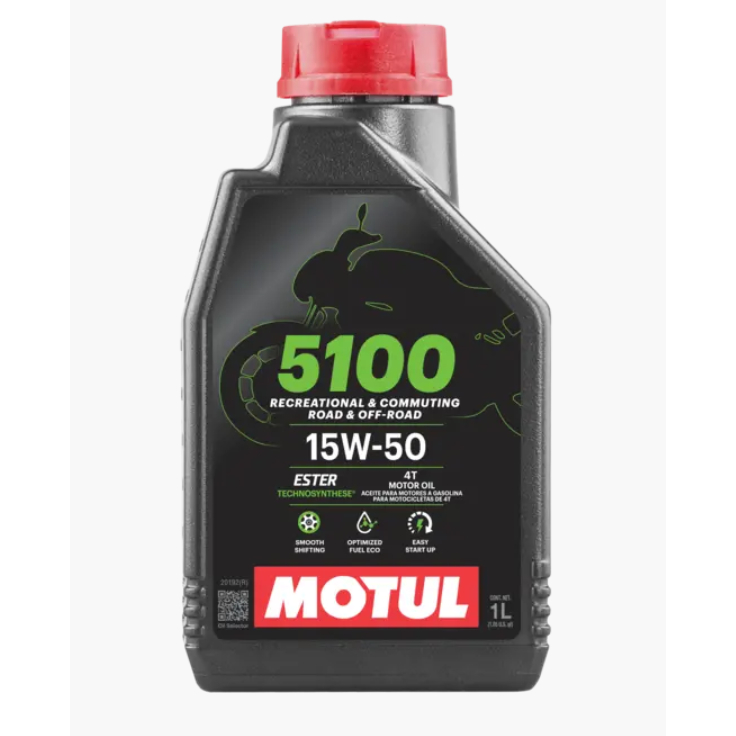 Óleo Para Motor De Moto Motul 5100 15W50 4 Tempos 1 Litro
