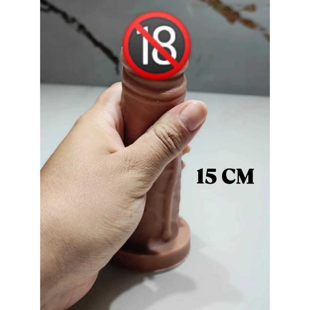 Pênis Dildo de Borracha 15x3,5 CM Macio Tamanho Ideal Consolo Pinto Pau Sex Shop