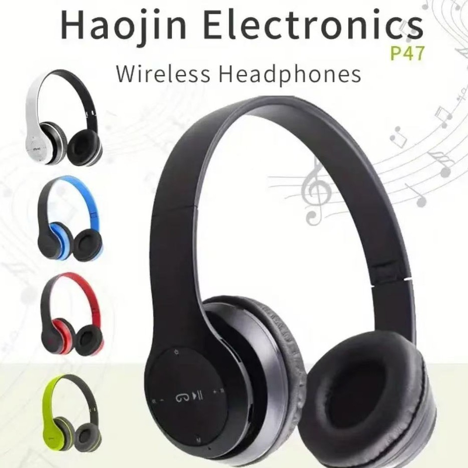 Fone P47 Headphone Sem Fio Estéreo Redução de Ruídos Bluetooth 5.0 Universal em Oferta na Shopee