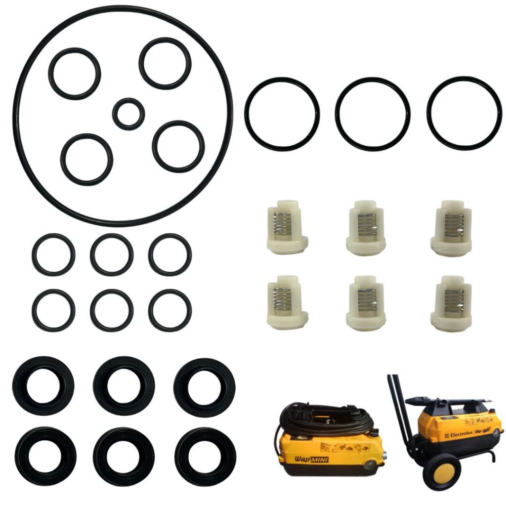 Kit Reparo Vedação + Válvulas Para Lavadoras de Alta Pressão Mini Antiga