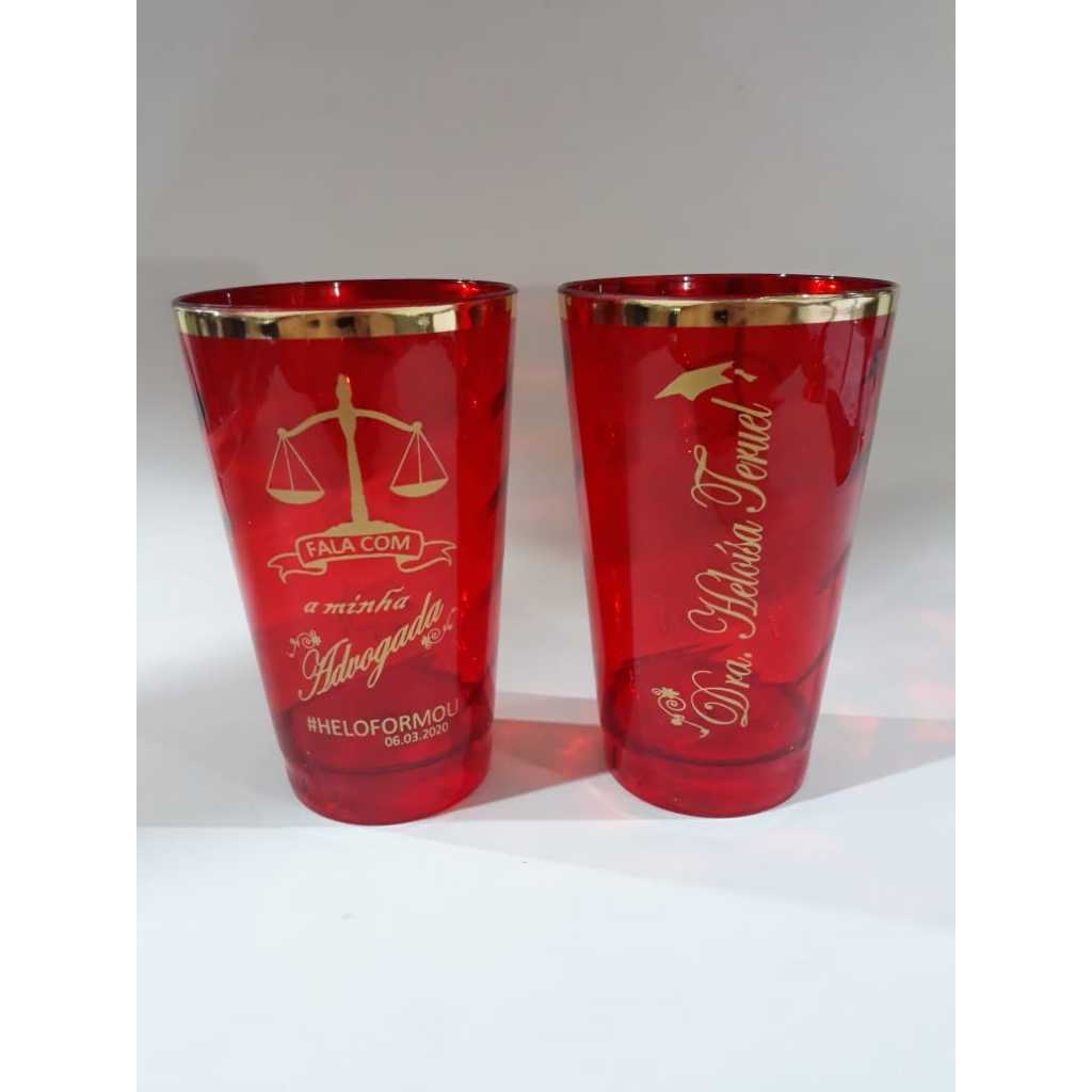 25 Copos Twister 500 Ml Personalizado e Com Borda Metalizada em Oferta na Shopee