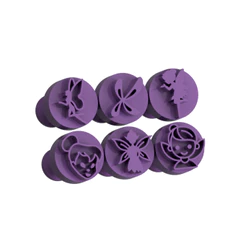 Carimbo para Brigadeiro e Doces - Fadas - Kit com 6 unidades