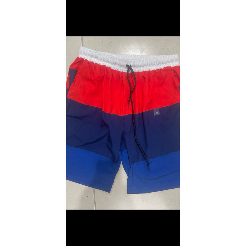 Short masculina listrado( com “manchado” promoção) com Elastano  até joelho Esportes moda