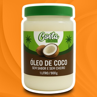 Óleo De Coco Sem Sabor Sem Glúten Sem Colesterol 1 Litro em Oferta na Shopee