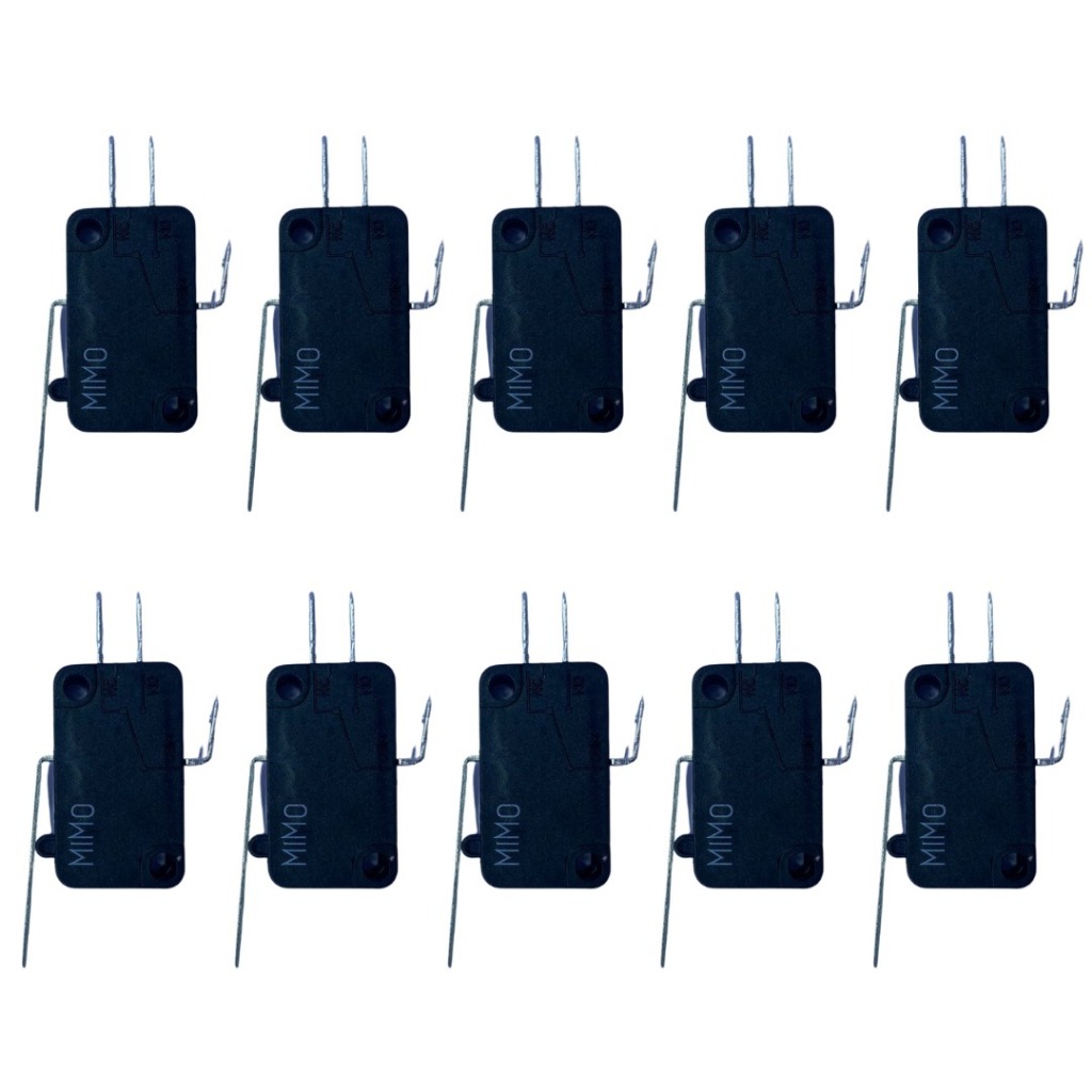 10 Micros Lamina Switch Para Comando Arcade Fliperama
