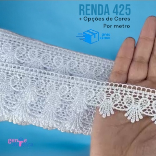 Renda Gupir CHL 425 - Tecido - 3,5- Por metro