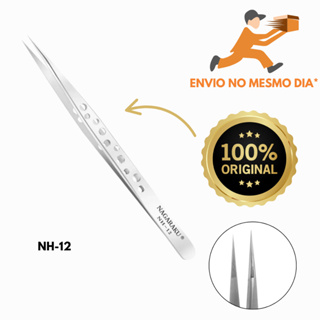 Pinça Nagaraku Extensão de Cílios Isolamento Ponta Reta NH-12 Prata Profissional Envio Imediato em Oferta na Shopee