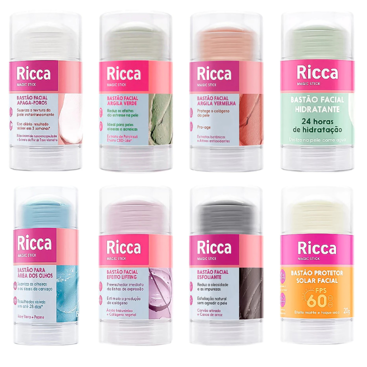 Ricca Bastão Facial  - Escolha o seu em Oferta na Shopee