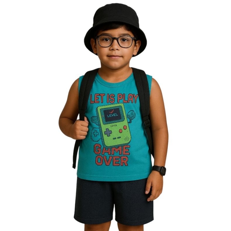 Conjunto de Shorts e Camiseta Masculino Infantil
