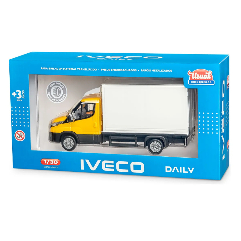 Caminhão Carroceria Baú Miniatura Iveco Daily Licenciado