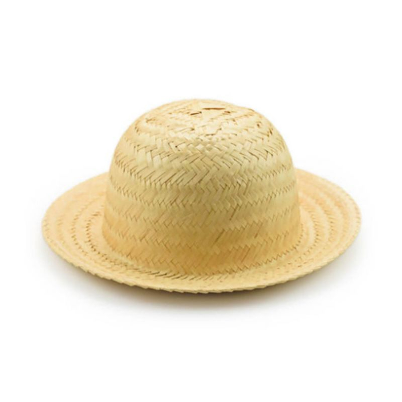 Chapéu de Palha para Bebês 22,5cm x 10cm (profundidade) 1 unidade Fofão
