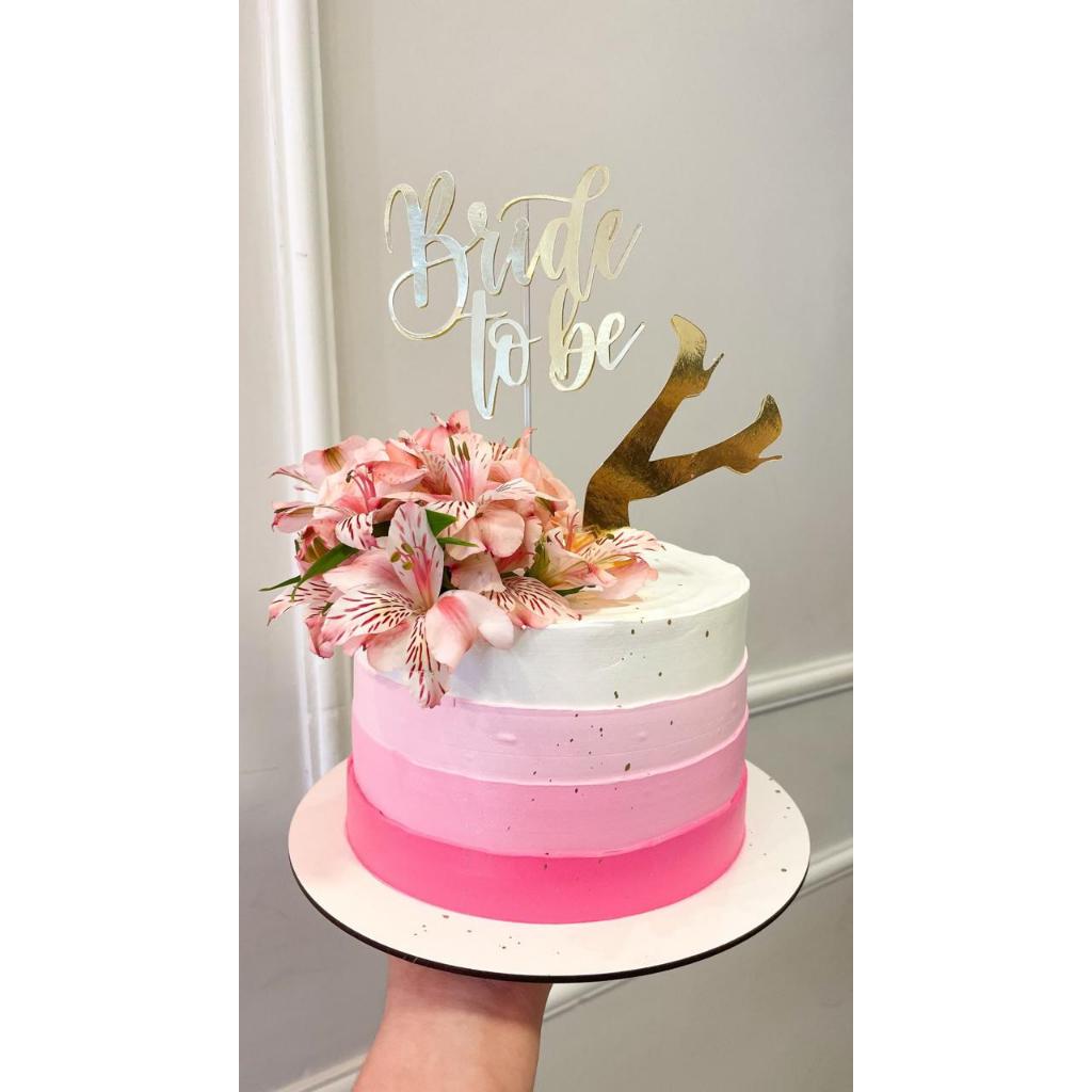 ENVIO RÁPDO | Topo de bolo Bride to be | Topper chá de lingerie | Topo noiva