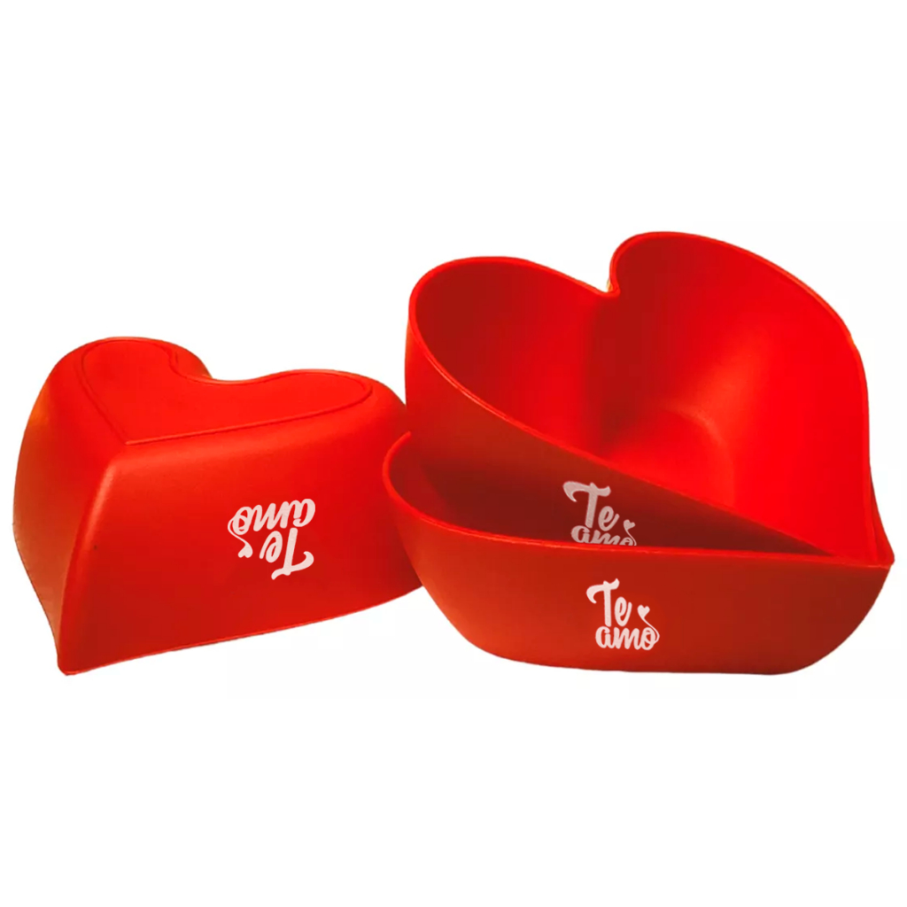 Kit C/10 Cumbuca Petisqueira Dia dos Namorados Coração Lembrancinha Te Amo Promoção