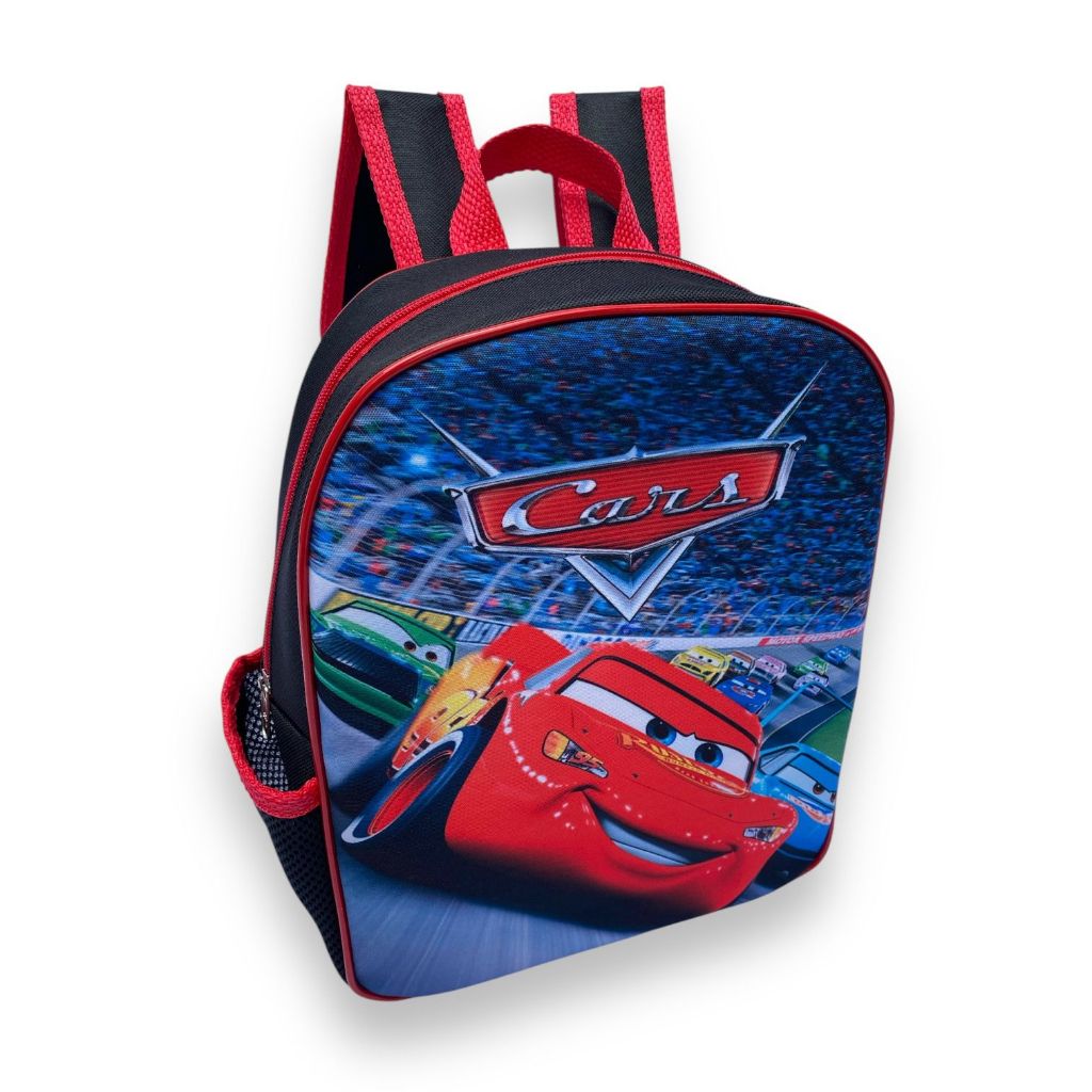 Mochila Escolar Infantil Carros Relâmpago Mcqueen Masculina Menino Passeio Creche Escola Personagem Desenho Bolsa
