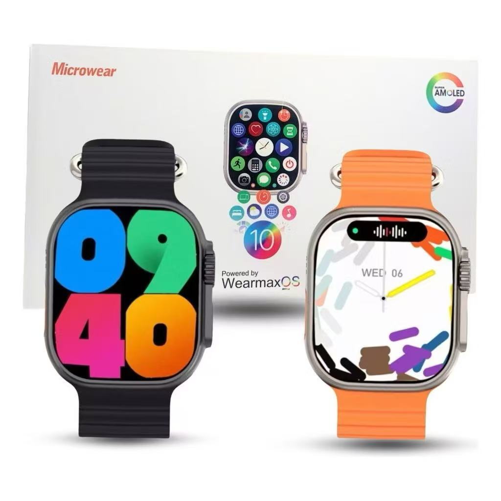 Smartwatch W69+ Séries 10 Amoled 2gb Ram W69 PLUS Chat GPT Memoria Interna GPS Original Microwear