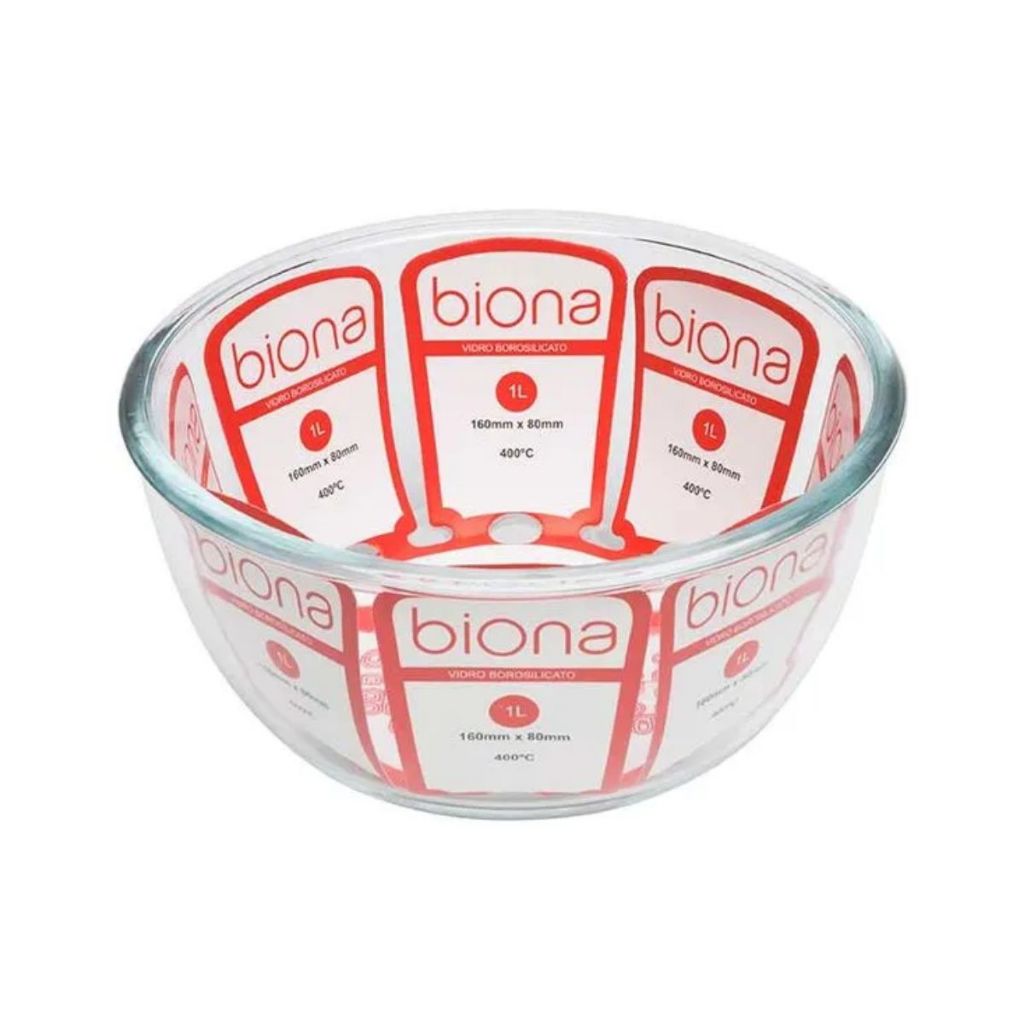Tigela Saladeira Bowl De Vidro 16cm 1 Litro Biona Oxford
