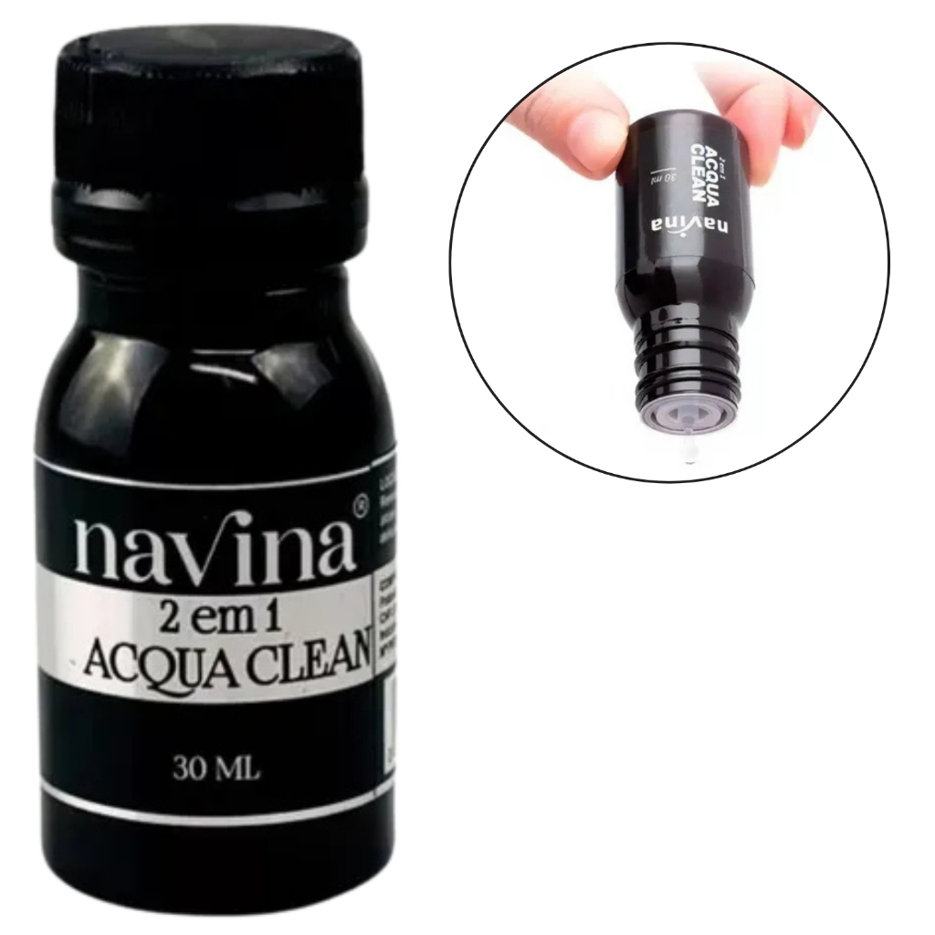 Acqua Clean Navina Solução De Limpeza Para Extensão Cílios