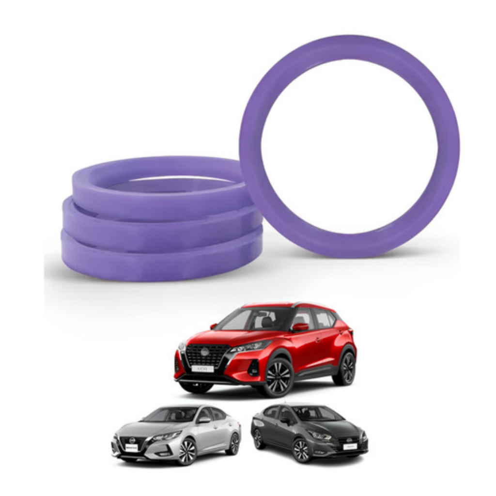Kit Anel Centralizador Roda Nissan Binno Big Ferraro Lilás
