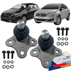 Par Pivô Suspensão Esquerdo Fiat Punto Linea 2008 Á 2017