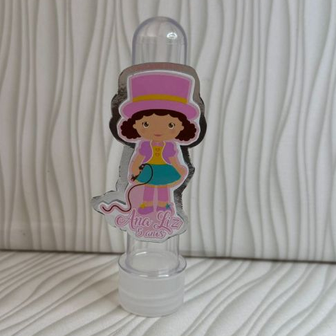 Aplique para tubete e aplique para caixa acrílica tema circo rosa com lamicote 3d lembrancinha personalizada para festa