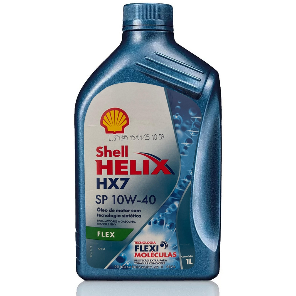 Óleo De Motor Shell HX7 10W40 Lubrificante Semissintético Api SP Para Cada 7.500 Km - 1 Litro em Oferta na Shopee