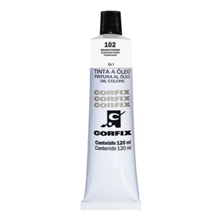 Tinta a Óleo Corfix 120ml Branco G1 102 – Alta Pigmentação para Pintura Artística em Oferta na Shopee