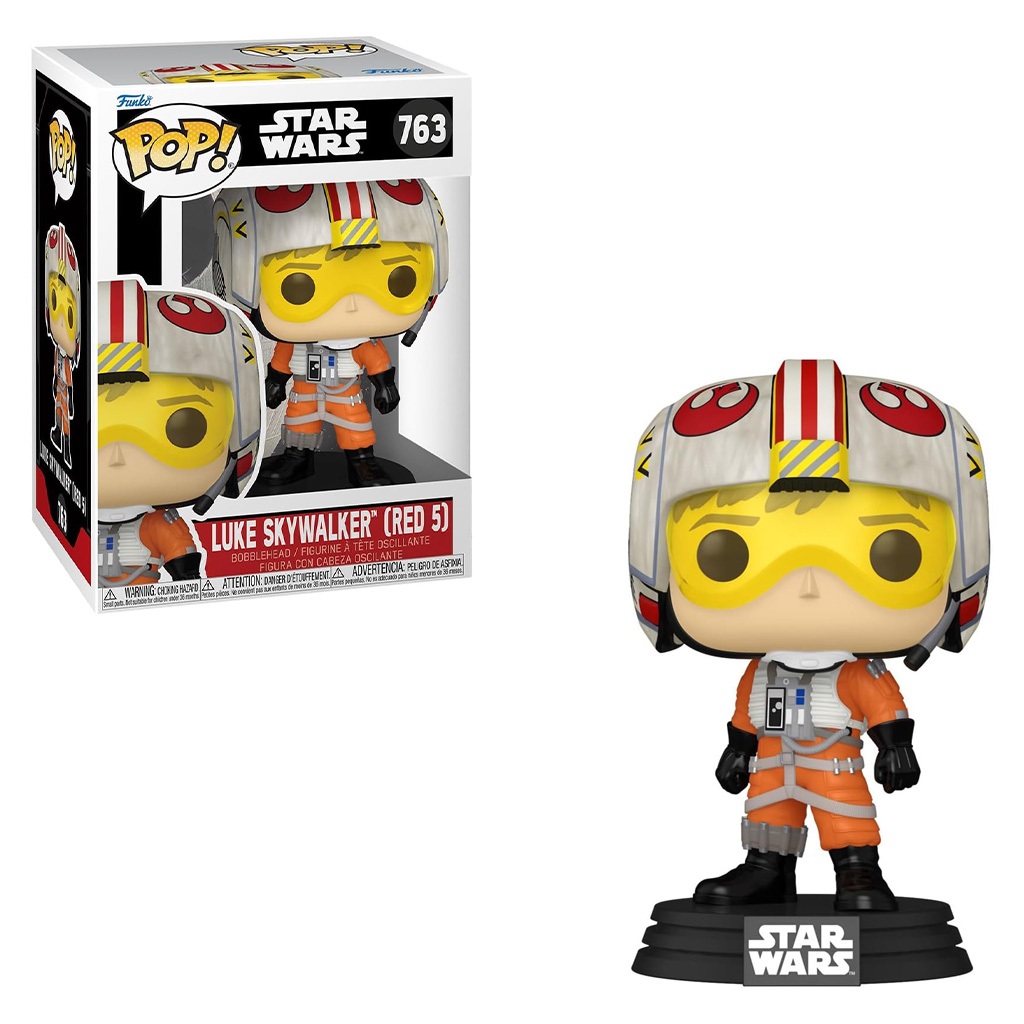 FUNKO POP STAR WARS - LUKE SKYWALKER (RED5) 763 NOVO ORIGINAL